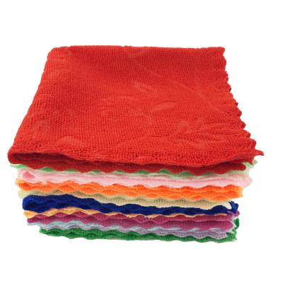 China 100% Polyester Disposable Multicolor Microfiber Towel 20x20 for sale