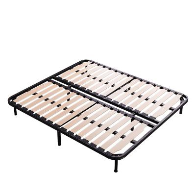 China Farmhouse Modern Custom Made Tatami Bed Frame Tatami Folding Support Strip Pine Wood Iron Bed for sale