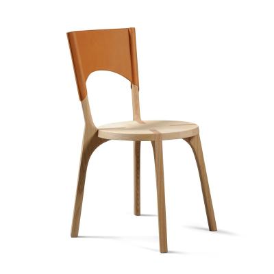 China Nordic Modular Simple Solid Wood Modern Dining Chair Cafe Hotel Restaurant Bargaining Chair for sale