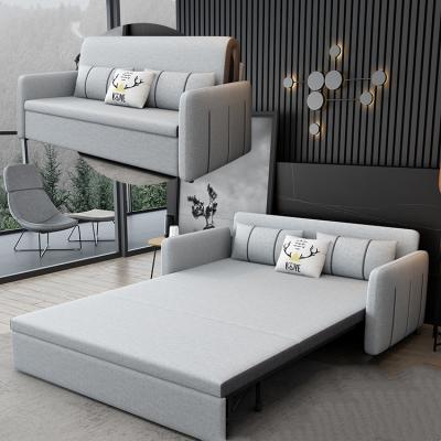 China Small Foldable Sofa Bed Family Folding Single Double Sitting And Lying With Storage Sofa Bed for sale