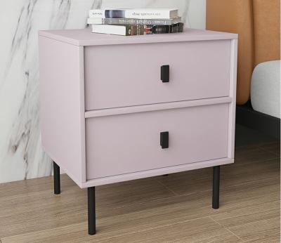 China Good Selling Hotel Apartment Convertible Nightstand White Wood Customized Nightstand for sale