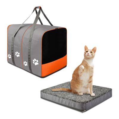 China 2021 Customized airline approved pet dog cat carrier breathable soft sided pet carrier bag à venda