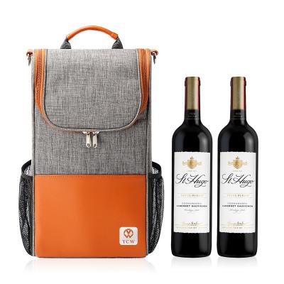 China New arrival custom wine bag tote carrier wine bottles gift bag wine bag Te koop