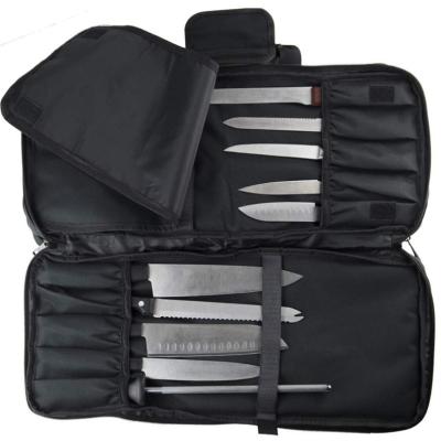 China 2020 new design high quality Deluxe Chef Knife Case knives rolling bag organizer with shoulder strap zu verkaufen