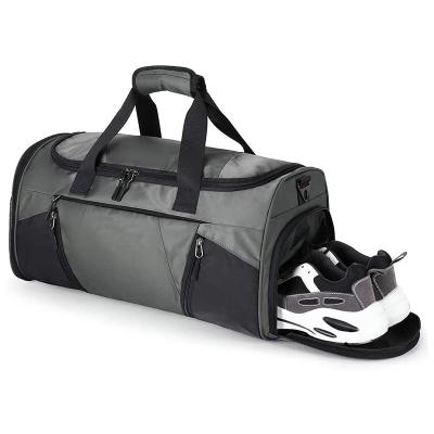 China Durable Sports Duffel Foldable Sports Bag Travel Bag Weekender Bag with Shoes Compartment Te koop