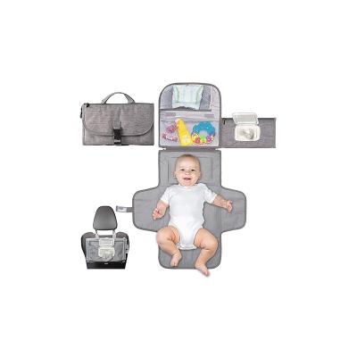 China 2021 Newest baby diaper changing washable mat Foldable Waterproof Baby Changing Station baby diaper changing mat en venta