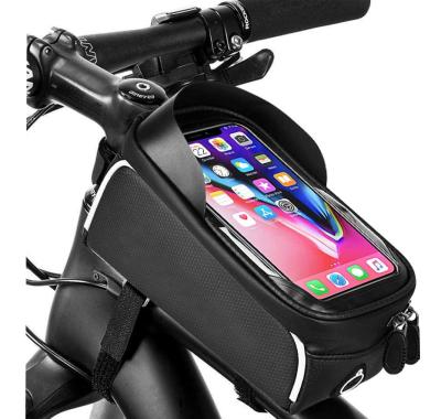 China Large capacity Waterproof bicycle mobile phone bag EVA bike bag top tube package zu verkaufen