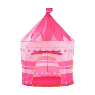 China Hot Selling Soft Toy Children's Toy Hot Sale Crown Princess Prince Castle Tent Boy Girl House Indoor Purple Play House for sale