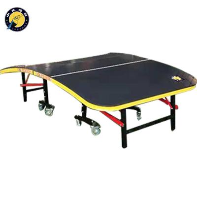 China Professional Indoor Folding Ping Pong Table Competition Folding Ping Pong Table Tennis Tables for sale