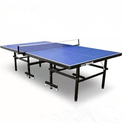 China Cheap MDF Price 15mm MDF Table Tennis Table Folded Indoor Ping Pong Table For Training for sale