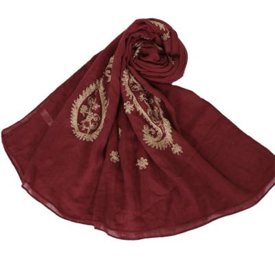 China Gold Embroidery Islamic Hijabs Girls Hijab Shawls Women Scarf Wholesale Hijabs Women Scarf Luxury Muslim Muslim Headscarf And Hair Wraps for sale