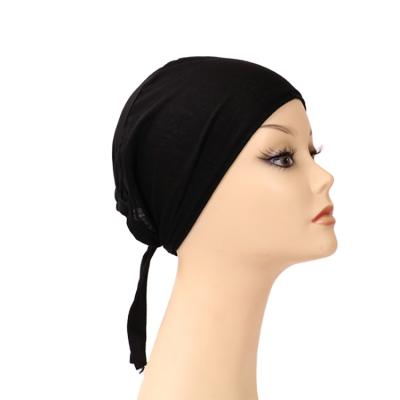 China Wholesale Muslim Headscarf Women Under The Hood Hats Girls Muslim Turban Ninja Beanie Bone Arab Headwear Muslim Bandana Inner Women Hijabs Hat Scarf for sale