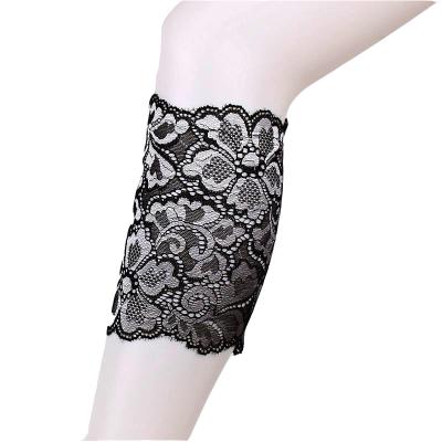 China Fashion Lady Elastic Lace Leg Warmer Socks AT HOME Lace Up Trim Boots Slap for sale