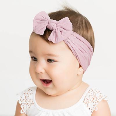 China Eco-friendly Nylon Headbands Headbands Baby Toddlers Hair Bow Newborn Infant Kids Hair Accessories for sale