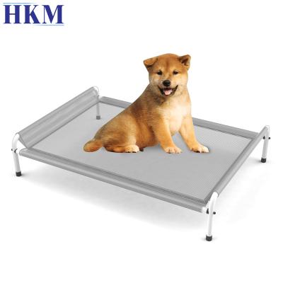 China Sustainable Wholesale Folding Raised Outdoor Waterproof Metal Stainless Size M Customize For Medium Dogs Small Hanging Design Pet Bed for sale