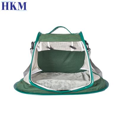 China Hot Selling Viable Soft Cloth Travel Pet Bag Small And Medium Pets Shape Collapsible Dog Carrier Bag Cage for sale