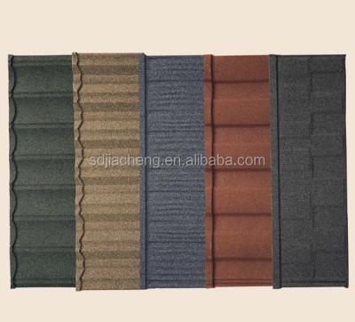 China Modern Stone Coated Metal Tile Stone Coated Coated Metal Roofing Tile Kerala Anticorrosive Composite Stone for sale