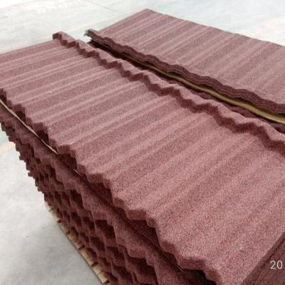 China Contemporary Stone Roof Tile And Al-Zn Alloy Metal Sheet Coated Material Roof Tile for sale