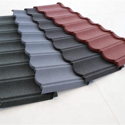 China Nigeria Africa Fire Retardant Colored Stone Coated Shingle Roofing Tile Sheet Color Steel Metal Roof Tiles for sale