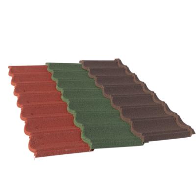 China Construction Fireproof High Quality Stone Coated Roman Metal Roof Tiles Roofing Sheet Tile for sale