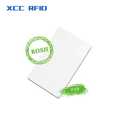 China Waterproof/Waterproof Prepare To Ship Factory In Fudan F08 1K Rfid Card Hotel Key Card Rfid White Blank PVC PVC Cards for sale