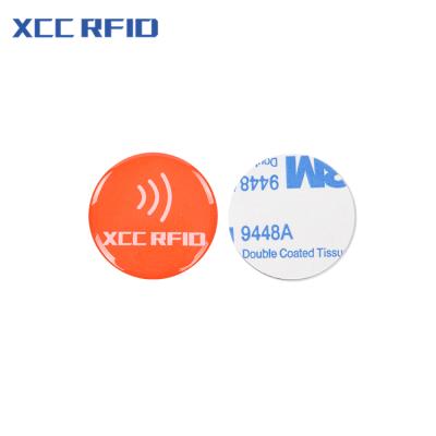 China Mobile Phone NFC Ntag213 Rfid Logo Custom XCC NFC Media NFC Social Tag Waterproof/Waterproof Epoxy Sticker Label for sale