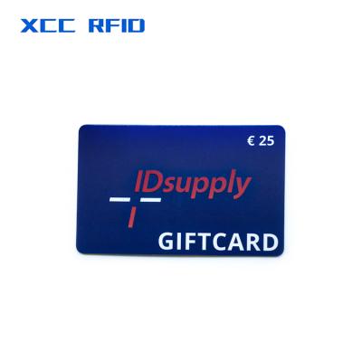 China Free Sample Waterproof / Impermeable Rfid Custom Card Blank PVC Plastic Printing Gift Certificate for sale