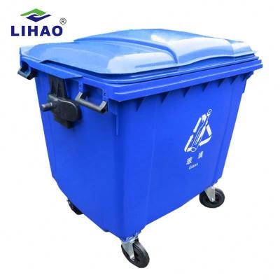 China Viable hot new products 660 liter plastic garbage bin waste bin HDPE trash can for sale for sale