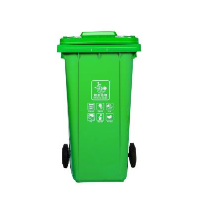 China Sustainable Bin Recycle Bin Waste Bin 120Liter 2 HDPE Customized Wheelie Outdoor Gargabe Container for sale