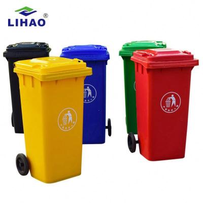 China Sustainable Plastic HDPE Plastic Commercial Storage Bin Custom Storage Bin Roll Cover Best Price Outdoor Type Eco Recycle 80L 6.5kg for sale