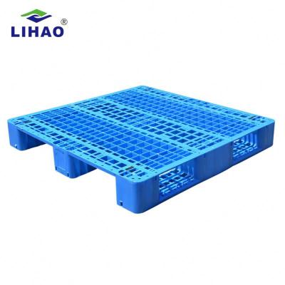 China 1100*1100*160mm Smart Stackable Warehouse Use Single Faced Plastic Pallet Maker With Gridding for sale