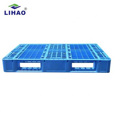 China 1200*800*150mm China Supplier Competitive Price Single Faced Blue Square Cheap Heavy Duty Plastic Pallet for sale