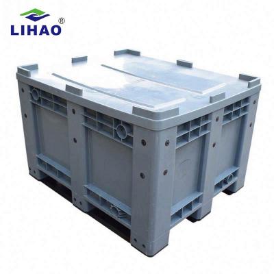 China Best Price 1200*1000*760mm Eco-friendly Industry Transport Storage Use Heavy Duty Large Plastic Pallet Box for sale