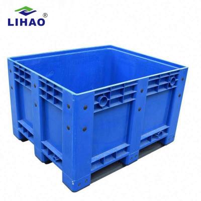 China Warehouse Storage Factory Wholesale 1200*1000*760mm High Quality Stackable Solid Plastic Pallet Box for sale