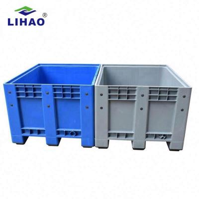 China Warehouse Storage Wholesale China Competitive Price Rectangular Stackable 1200*1000mm Plastic Pallet Box for sale