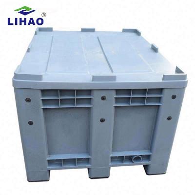 China Warehouse Storage HDPE Warehouse 1200*1000*760mm Large Capacity Transport Plastic Pallet Box for sale