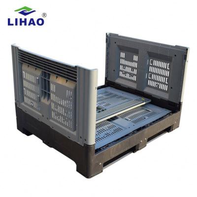 China Plastic Folding Mesh High Quality 1200*1000*980mmFruits Vegetable Crate For Warehouse Storage, Logistic Transportation Etc Left Hand for sale