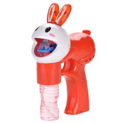 China ABS& Picosecond without direct selling liquid high quality summer factory toys solid color bunny bubble gun outdoor children's toys for sale