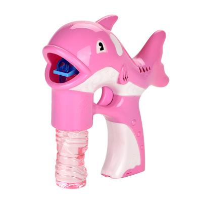 China ABS factory direct sale high quality high strength solid color cute round dolphin bubble gun large for sale