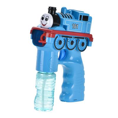 China ABS Made In China Small Train Thomas Plastic High Quality Bubble Gun Solid Color Outdoor Bubble Toys for sale