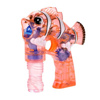 China ABS factory direct large clown fish bubble gun outdoor bubble toys transparent cartoon style high quality for sale