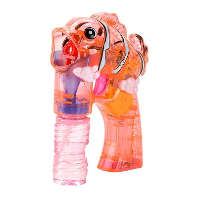 China Factory Price Wholesale High Quality Outdoor Toy Clown Fish Clear Bubble Gun Small Picosecond With Bottle Bubble Toys for sale