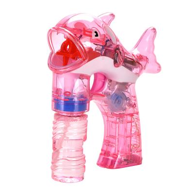 China Small Dolphin Liquid Outdoor Transparent Round Bubble Gun Toy Plastic Bubble Free PS for sale