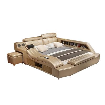 China High End New Design Smart Intelligent Massage Sofa Hotel Bedroom Bed Room Furniture Luxury Bedset for sale