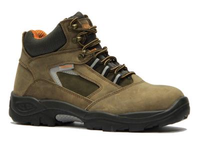 China OEM Available Brown Steel Toe Work Boots , Comfortable Work Boots For Men for sale