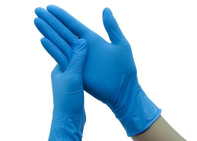 China Hand Protection Disposable Work Gloves , Blue Disposable Exam Gloves Size S-XL for sale