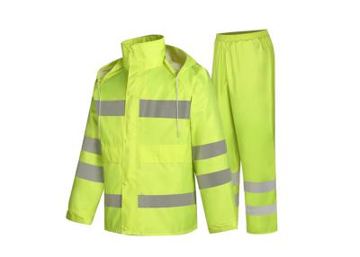 China Yellow Color Construction Worker Uniform , Breathable Professional Construction Clothing for sale