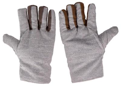 China Grey Protective Work Gloves Short Sleeves Heat Resistant For Hand Protection for sale