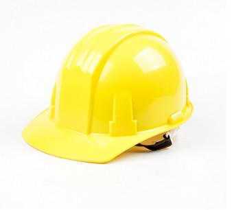 China PE Material Construction Safety Helmets Yellow Color For Engineering OEM for sale