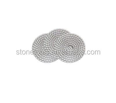 China More Marble 3-Step Shine Wet & Dry Diamond Polishing Pads Use For Stone And Title Stone Carving Tools for sale